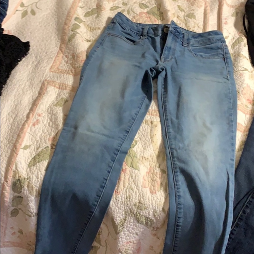 Light skinny jeans